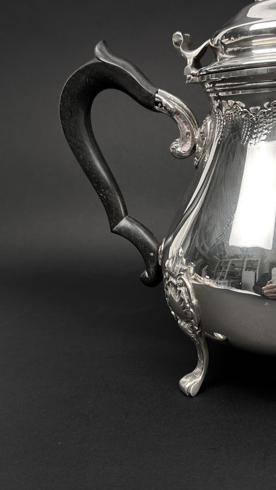 Service Thé-café En Métal Argenté Style Louis XV, 4 Pièces NEUF