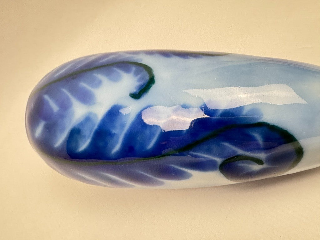 Vase n°5 Tharaud - Années 1950/60 - Décor Flambé Bleu Rare