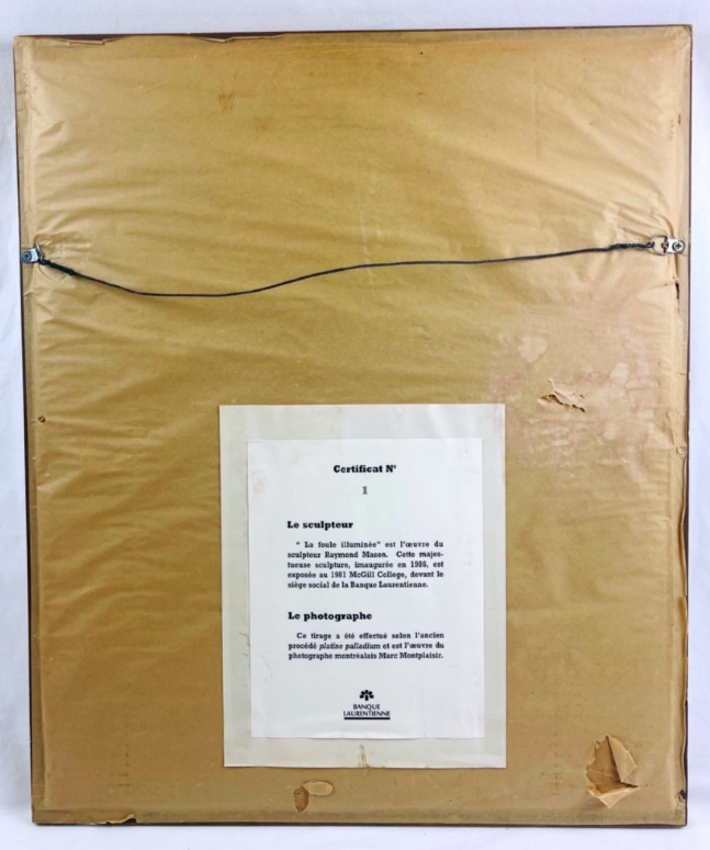 Marc Montplaisir, La Foule Illuminée, Tirage Platine Palladium 1/30