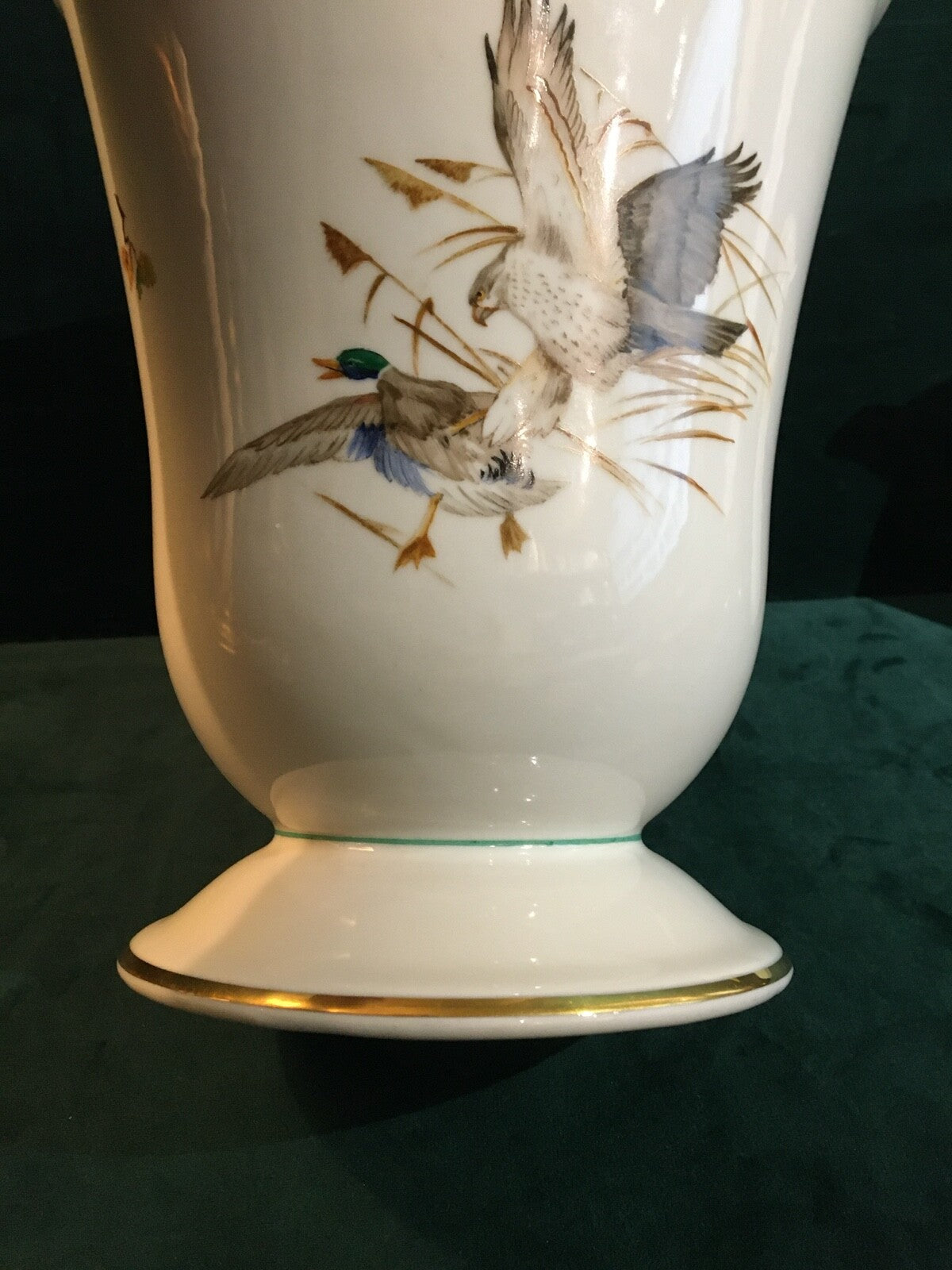 Grand vase en porcelaine allemande Heinrich - chasse