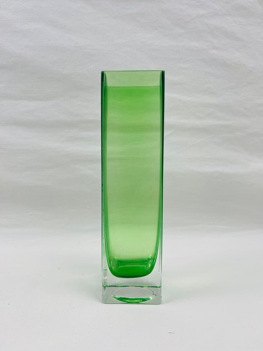 Vase, soliflore en Murano doublé vert n°2