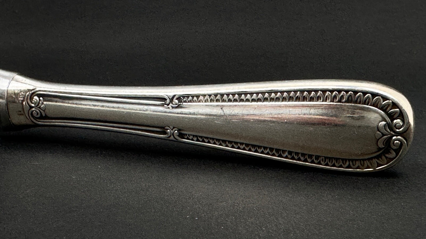 Coffret De 24 Couteaux En Métal Argenté, style Empire Restauration