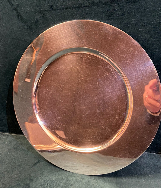 CHRISTOFLE - assiette de présentation en métal argenté modèle Ø 26,5 cm 