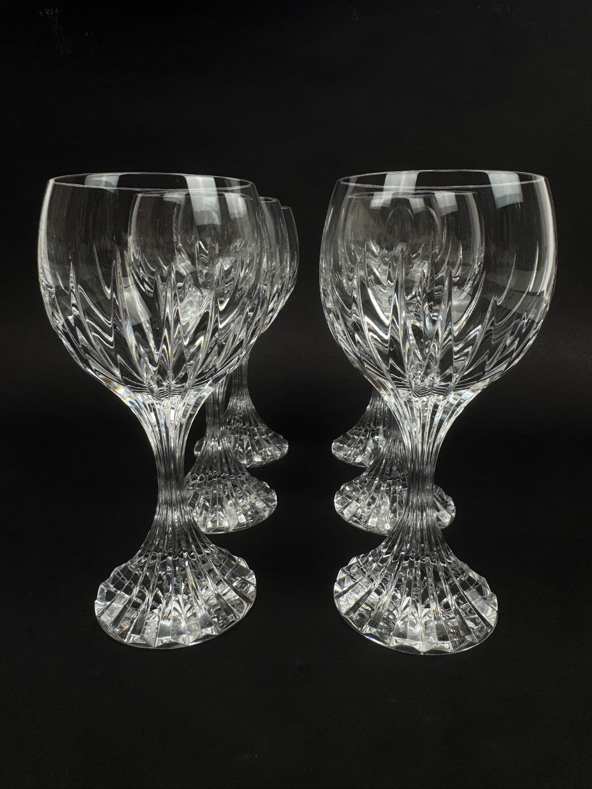 Série de 6 verres à vin rouge Masséna de Baccarat état neuf !