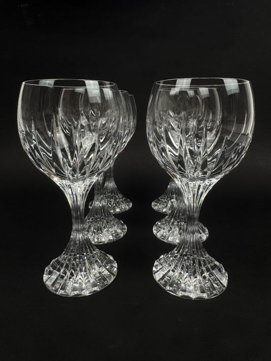 Série de 6 verres à vin rouge Masséna de Baccarat état neuf !