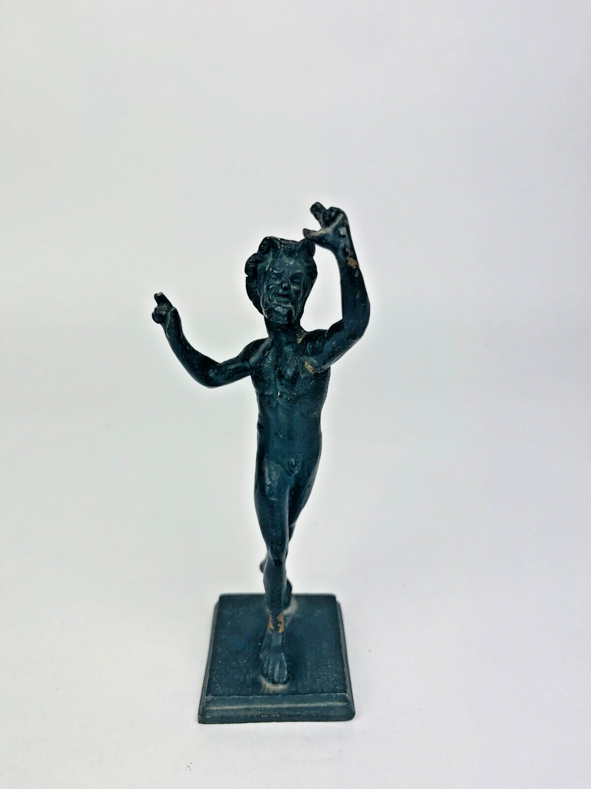 Sujet En Bronze, Réduction, Le Faune Dansant De Pompei
