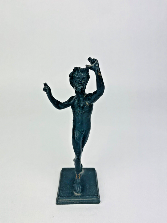 Sujet En Bronze, Réduction, Le Faune Dansant De Pompei
