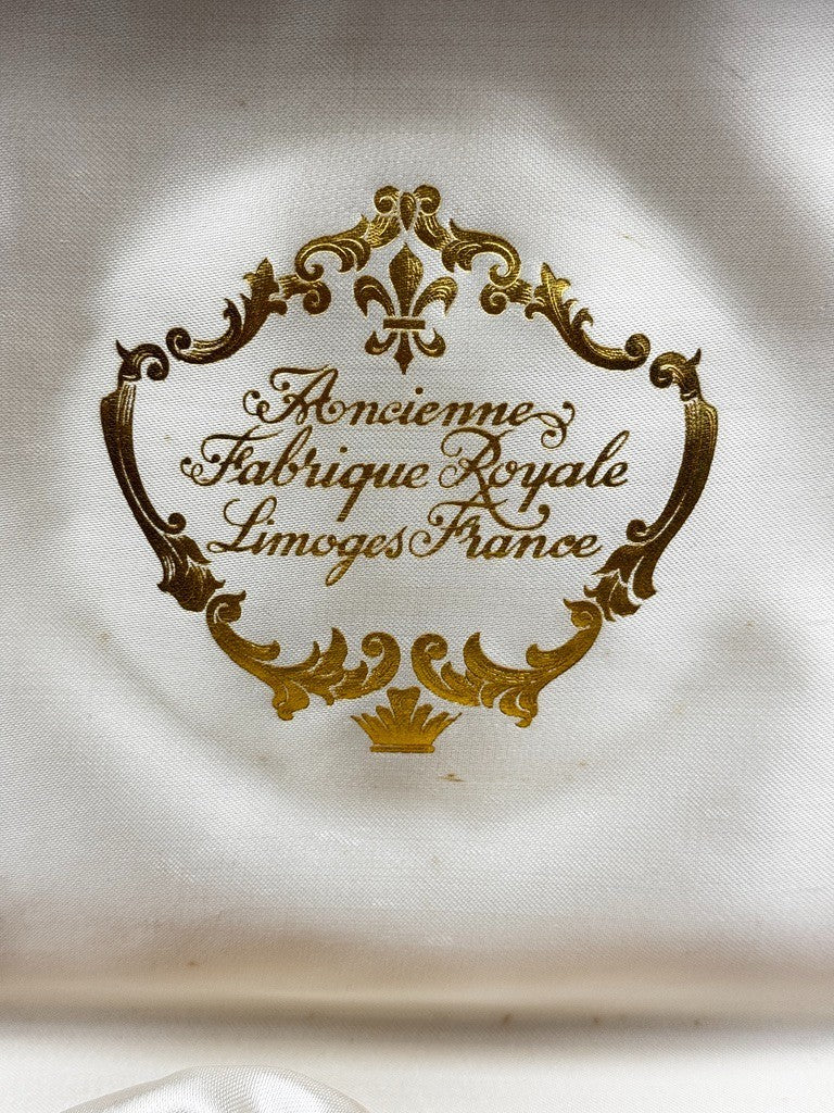 Coffret 6 tasses a cafe porcelaine Limoges Ancienne Fabrique Royale