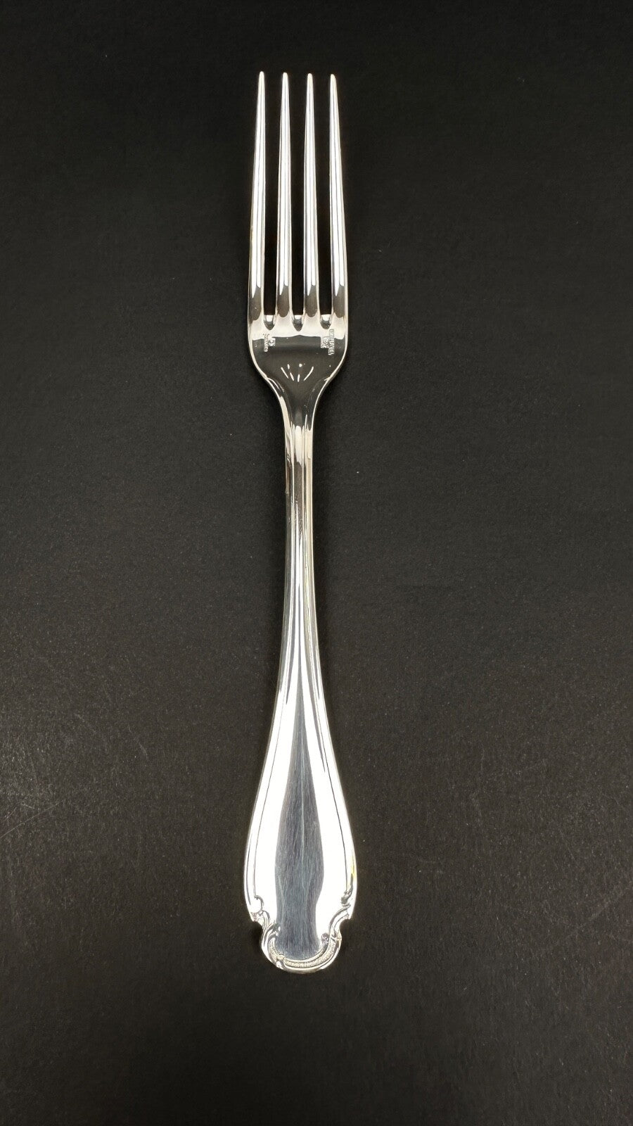 Christofle,  fourchette,  modèle Pompadour, Paris. Neuve.