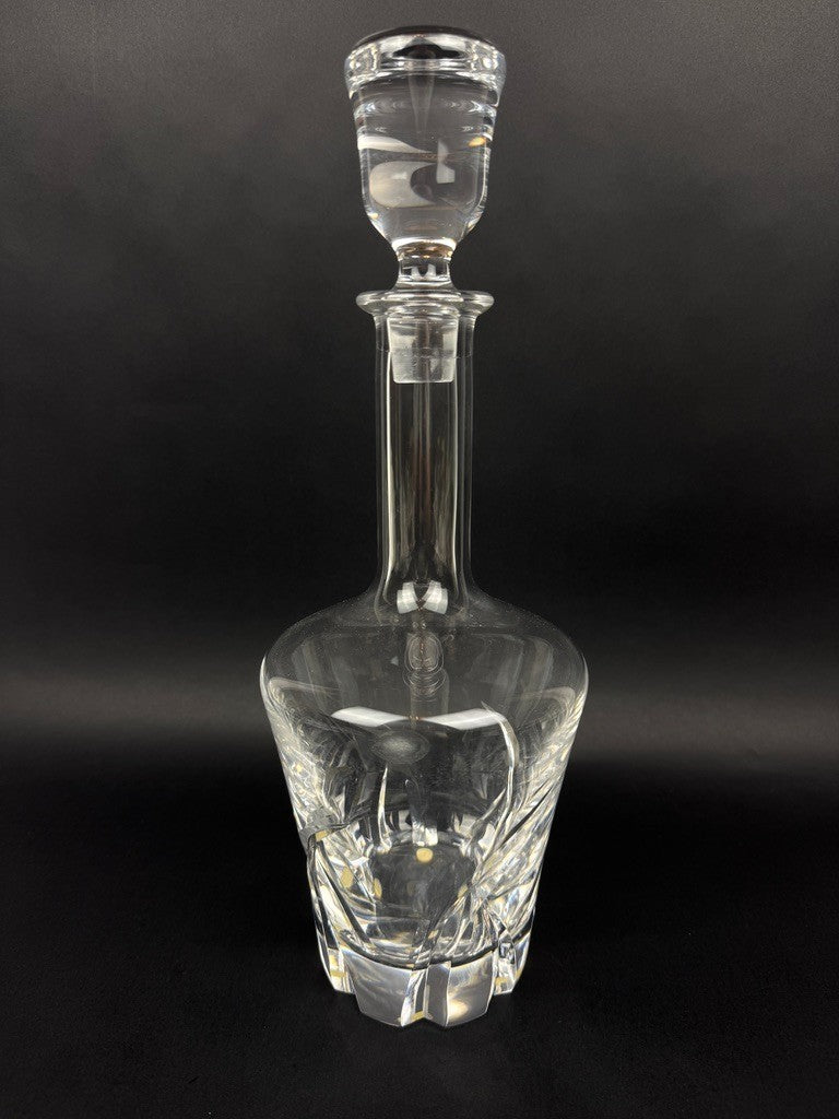 Carafe cristal de Sèvres France taillé avec bouchon 35 cm