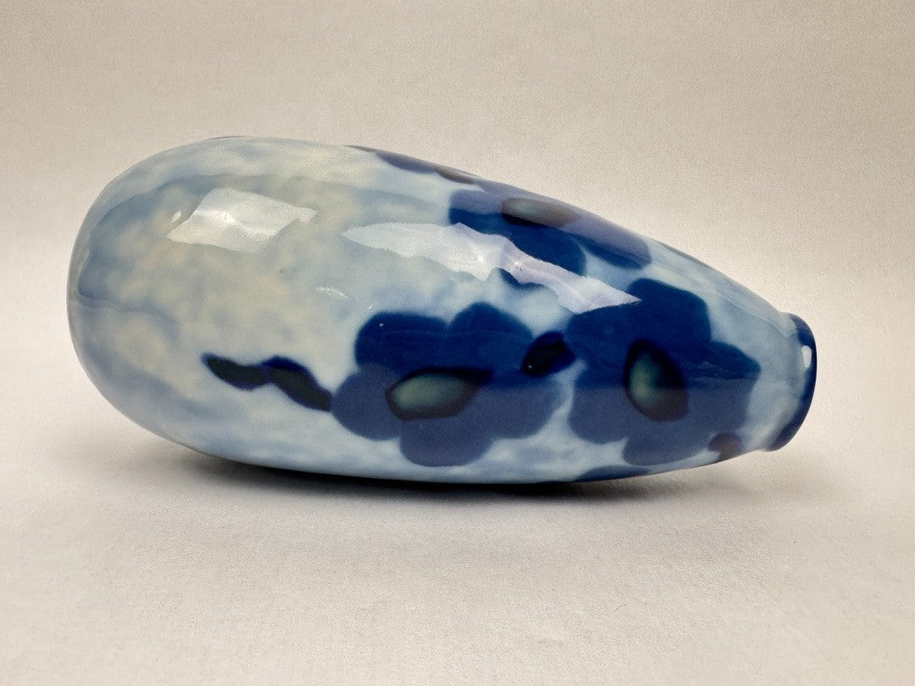 Vase n°4 Tharaud - Années 1950/60 - Décor Flambé Bleu Rare
