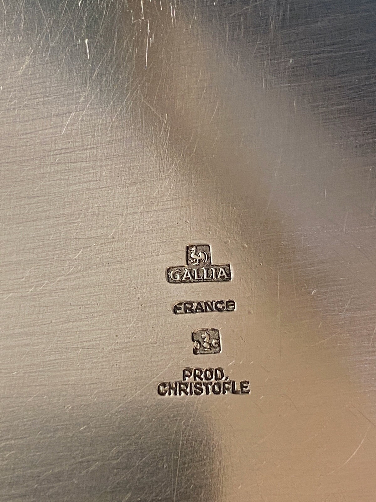 CHRISTOFLE - assiette de présentation en métal argenté modèle Ø 26,5 cm 