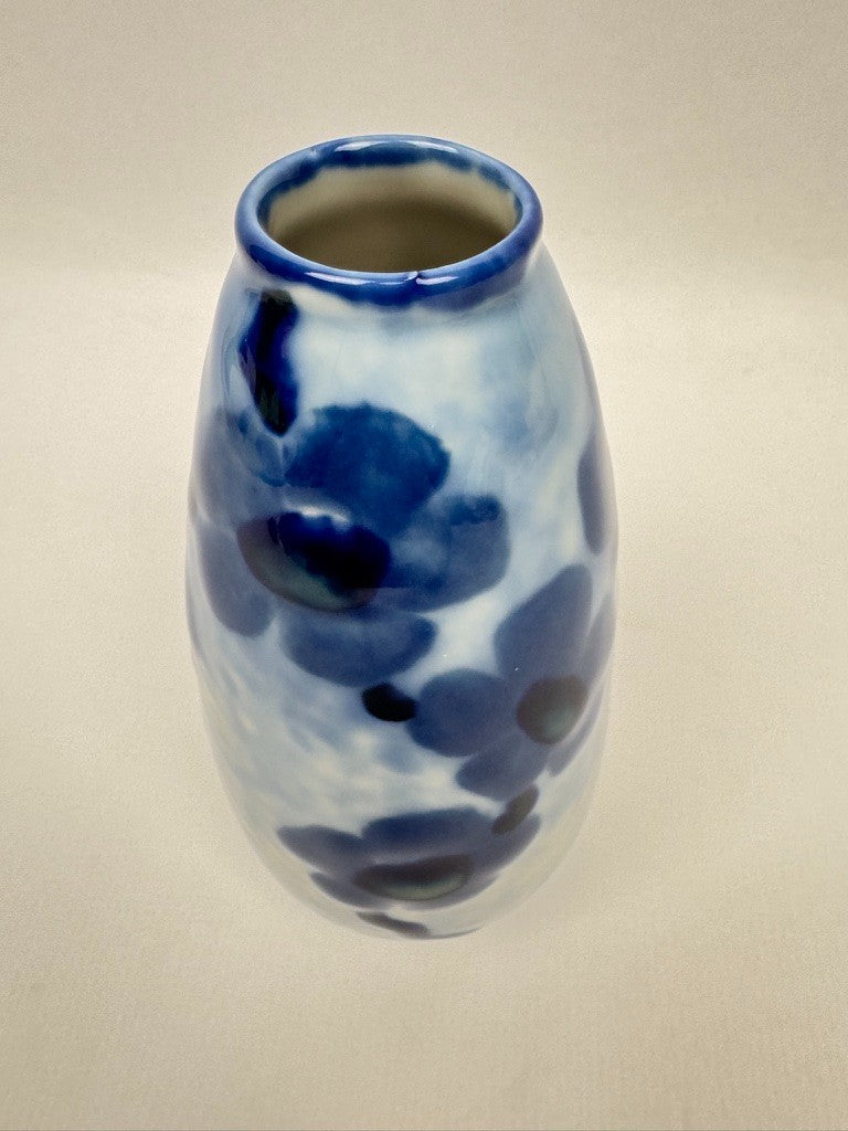 Vase n°4 Tharaud - Années 1950/60 - Décor Flambé Bleu Rare