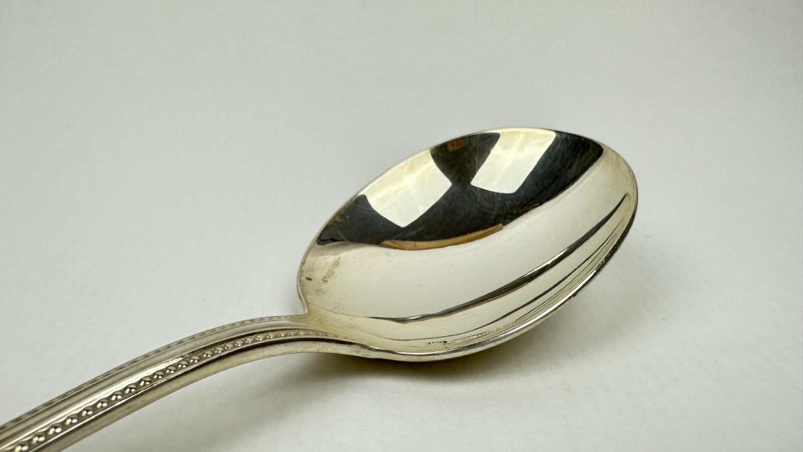 Cuillère à Consommé Christofle En Argent Massif, Sterling 925, Modèle Perles