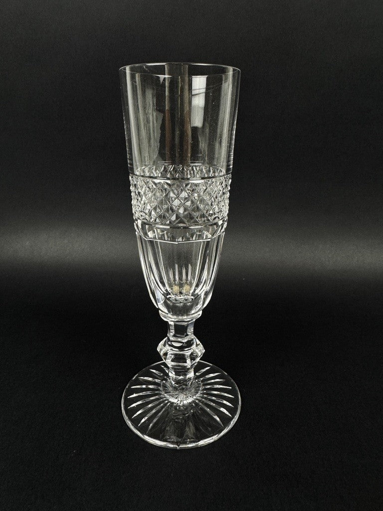 6 flûtes à champagne en cristal Saint Louis – modèle Trianon – 18 cm