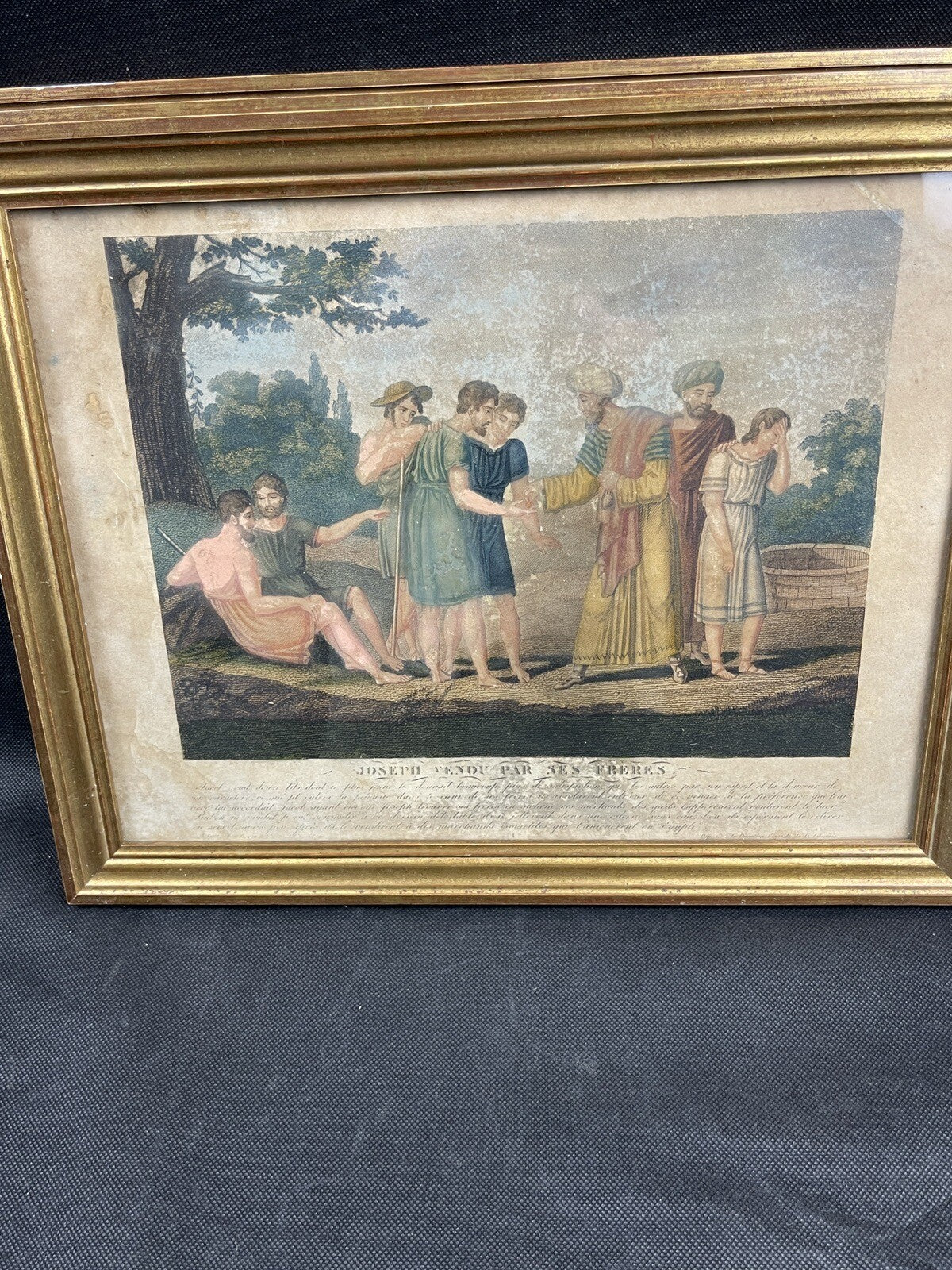 Lot de 3 gravures Histoire Sainte, biblique