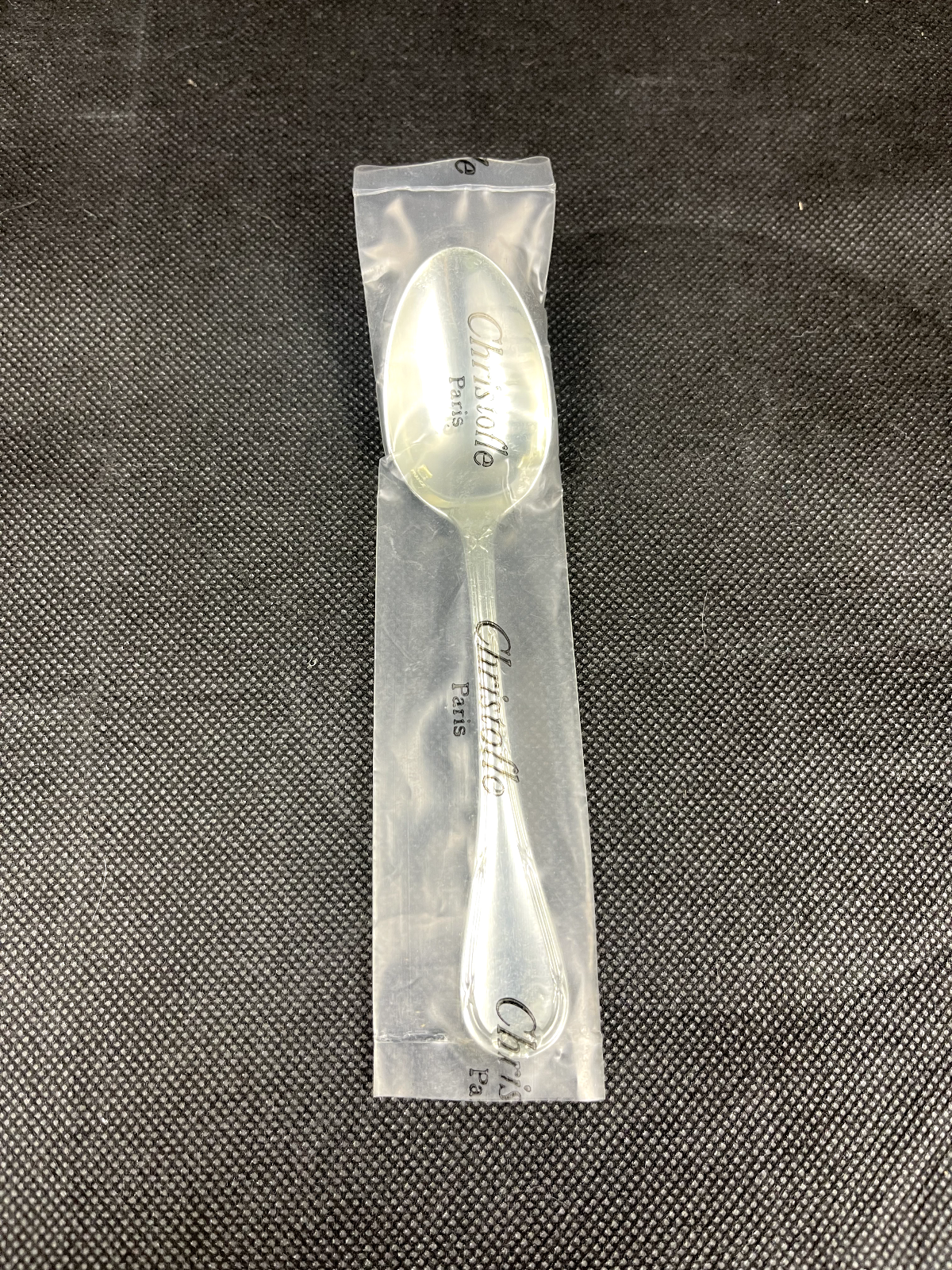 Petite cuillère, Christofle modèle Rubans, neuve sous blister, 13,5 cm