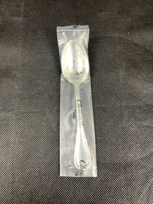 Petite cuillère, Christofle modèle Rubans, neuve sous blister, 13,5 cm