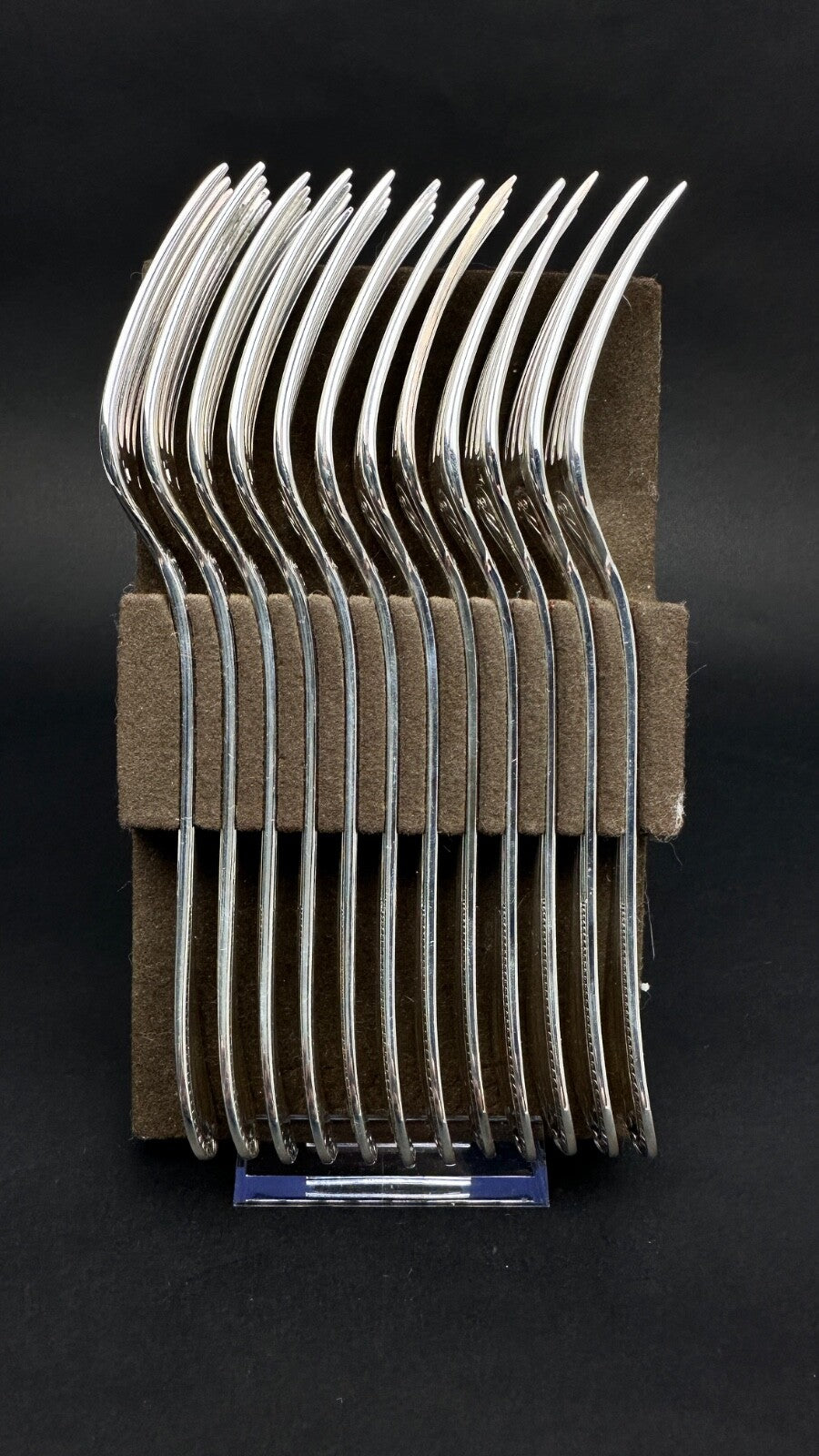 Christofle, Modèle Malmaison, Suite De 12 Fourchettes à Entremets