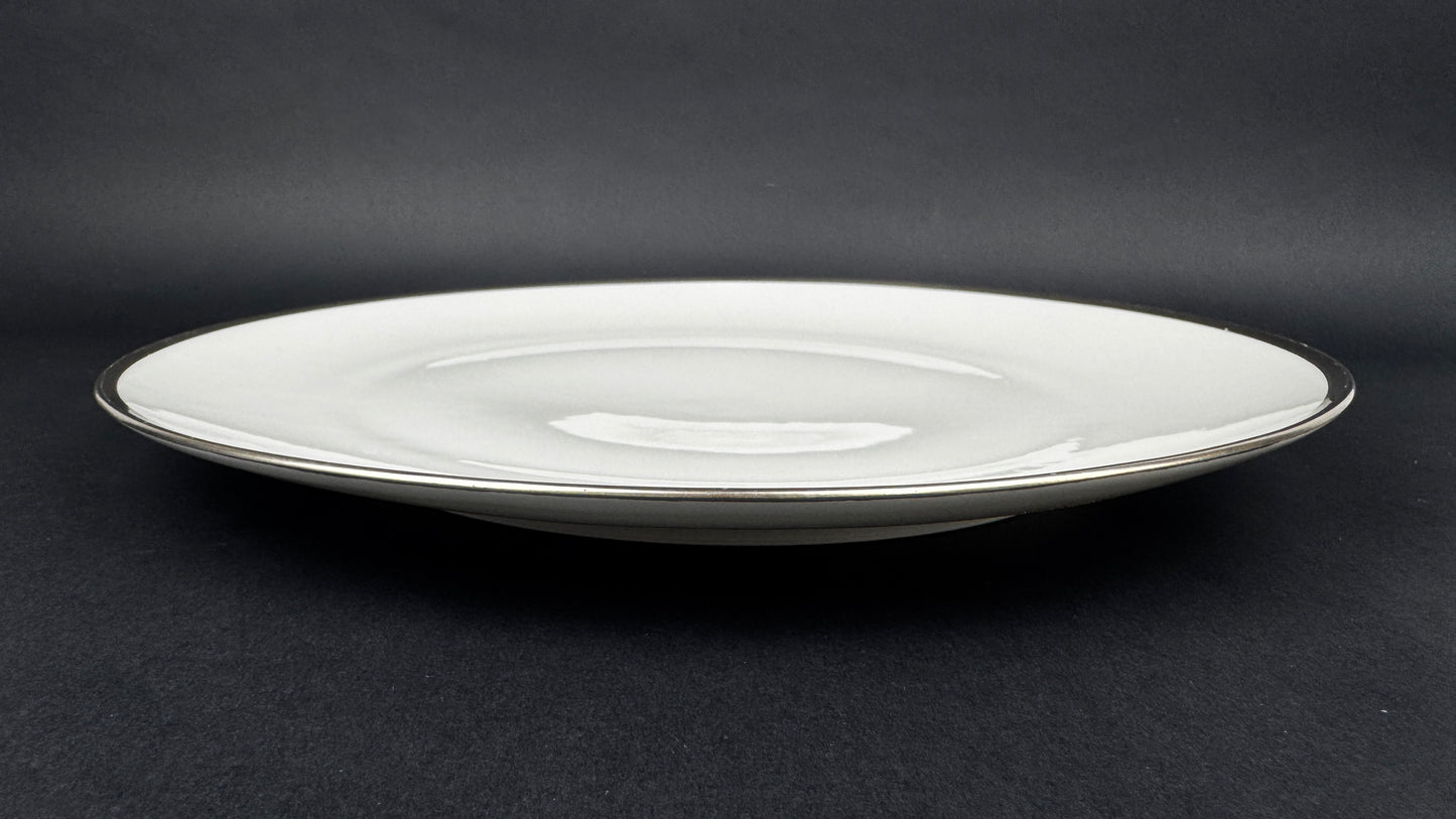 Plat à tarte  Raynaud modèle Fontainebleau platine