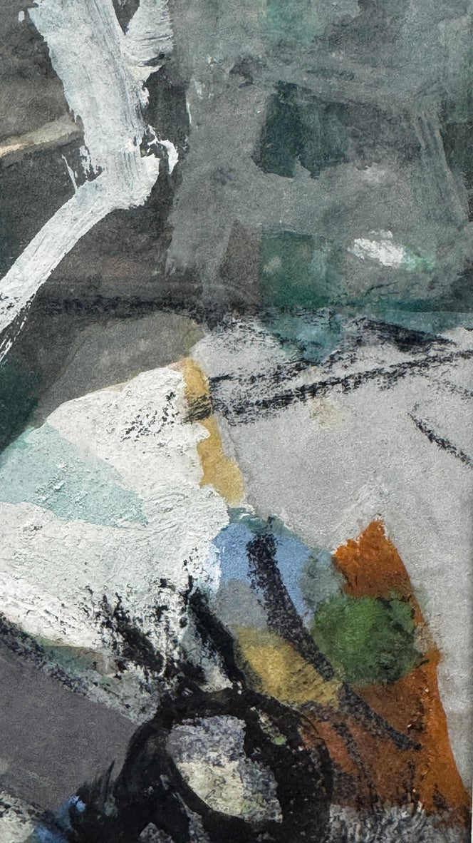 Edmond Niemczyk, composition sur papier 1970