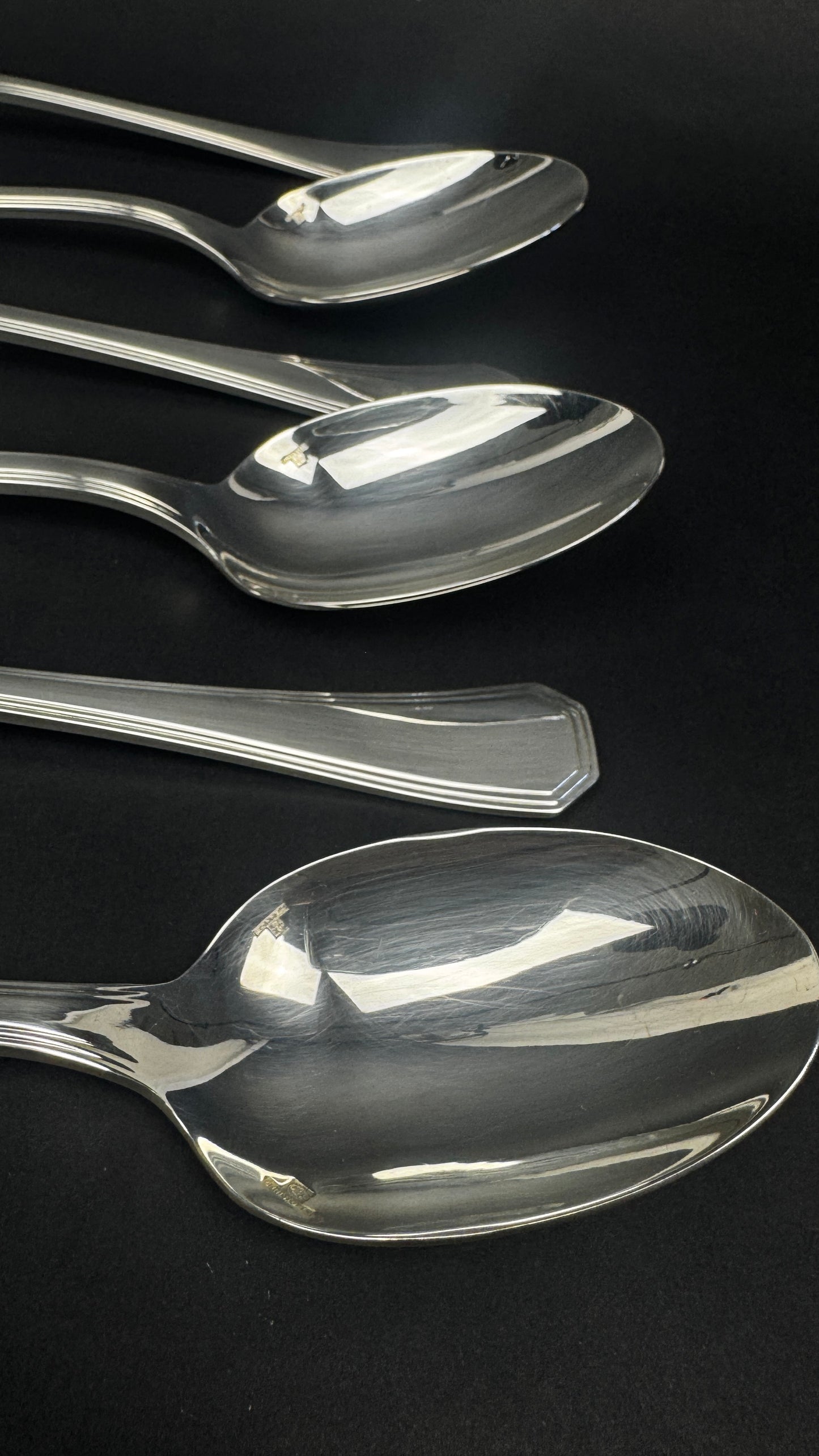 6 cuillères de table Christofle America metal argente