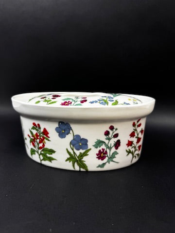 Terrine ovale Porcelaine de Paris modèle Herbier