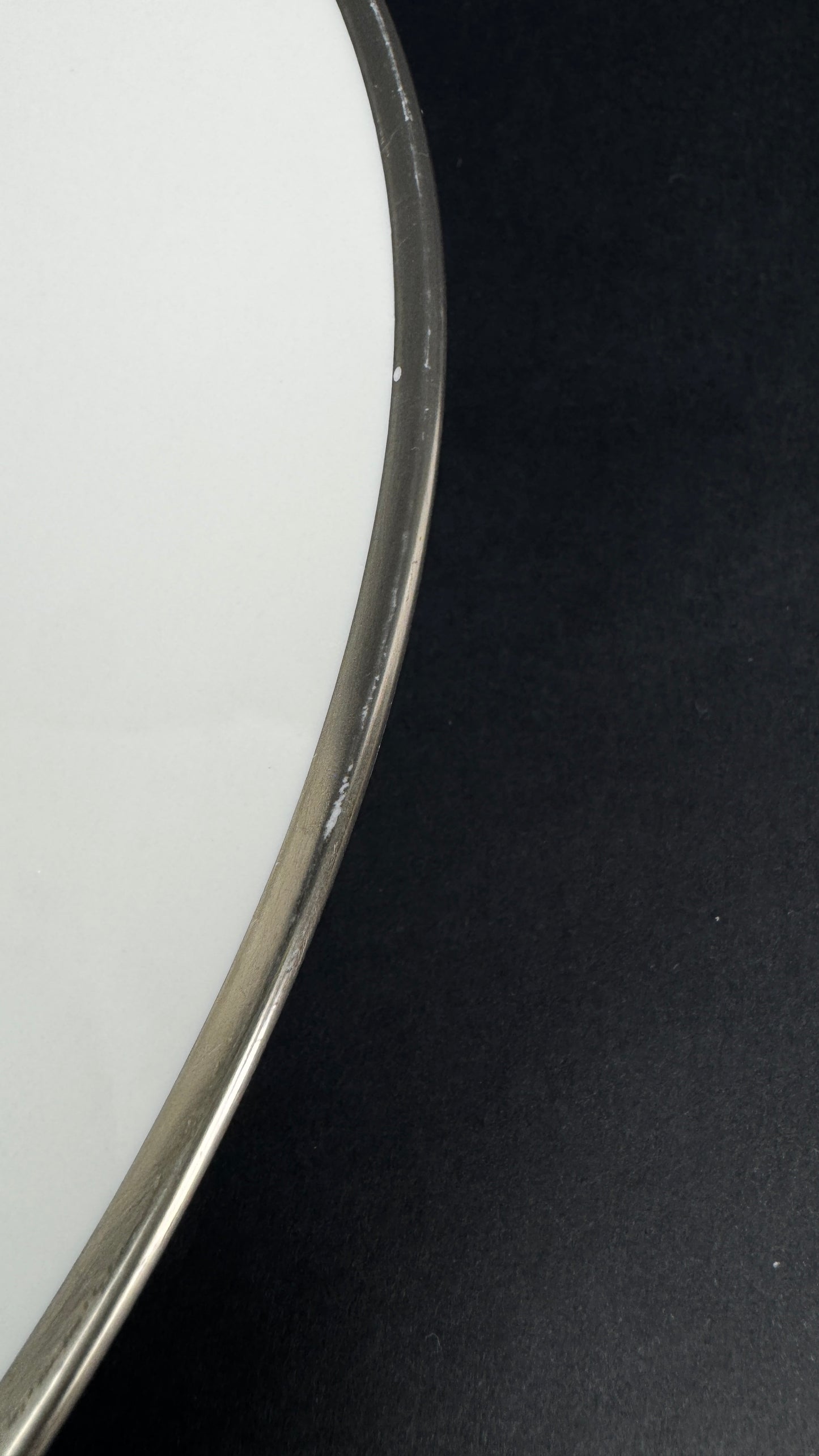Plat à tarte  Raynaud modèle Fontainebleau platine