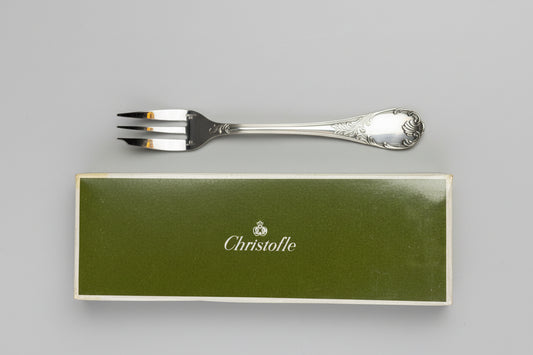 Lot de 12 fourchettes à gâteaux Christofle modèle Marly – neuves sous blister, boîte d’origine scellée