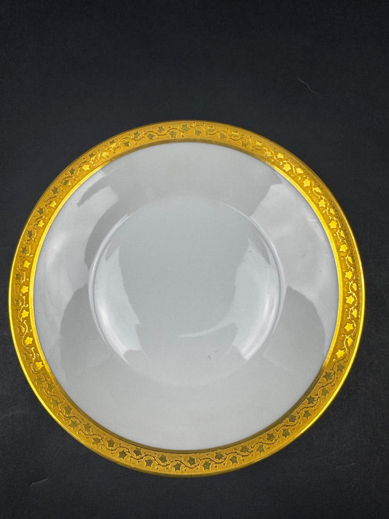 Service à café Limoges Ancienne Fabrique Royale incrustation or