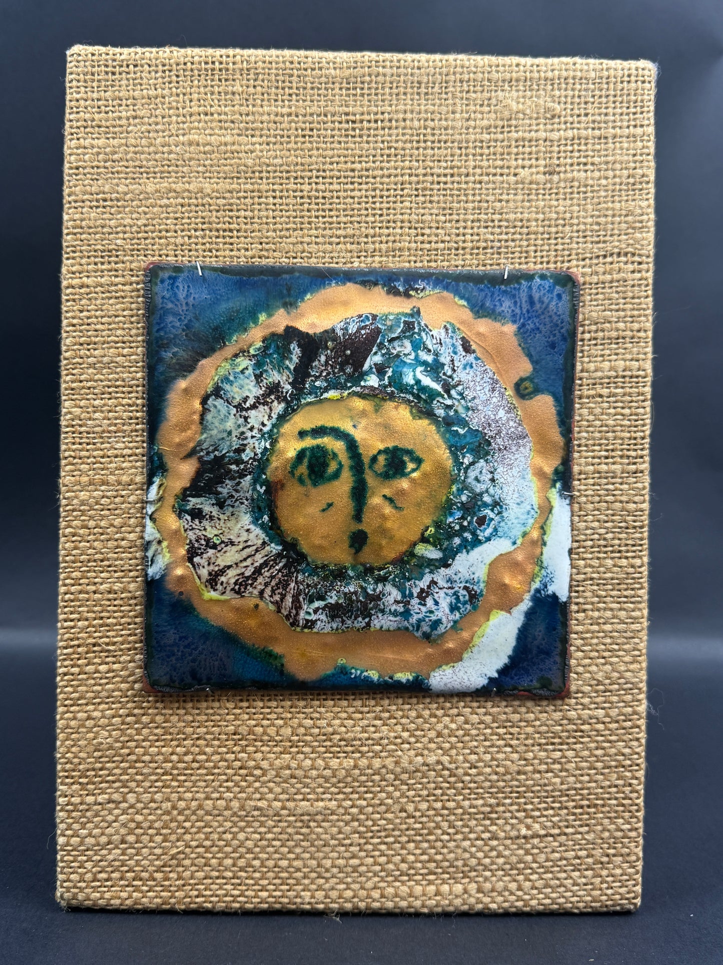 Bernadette Lépinois, émail sur cuivre, Soleil c. 70