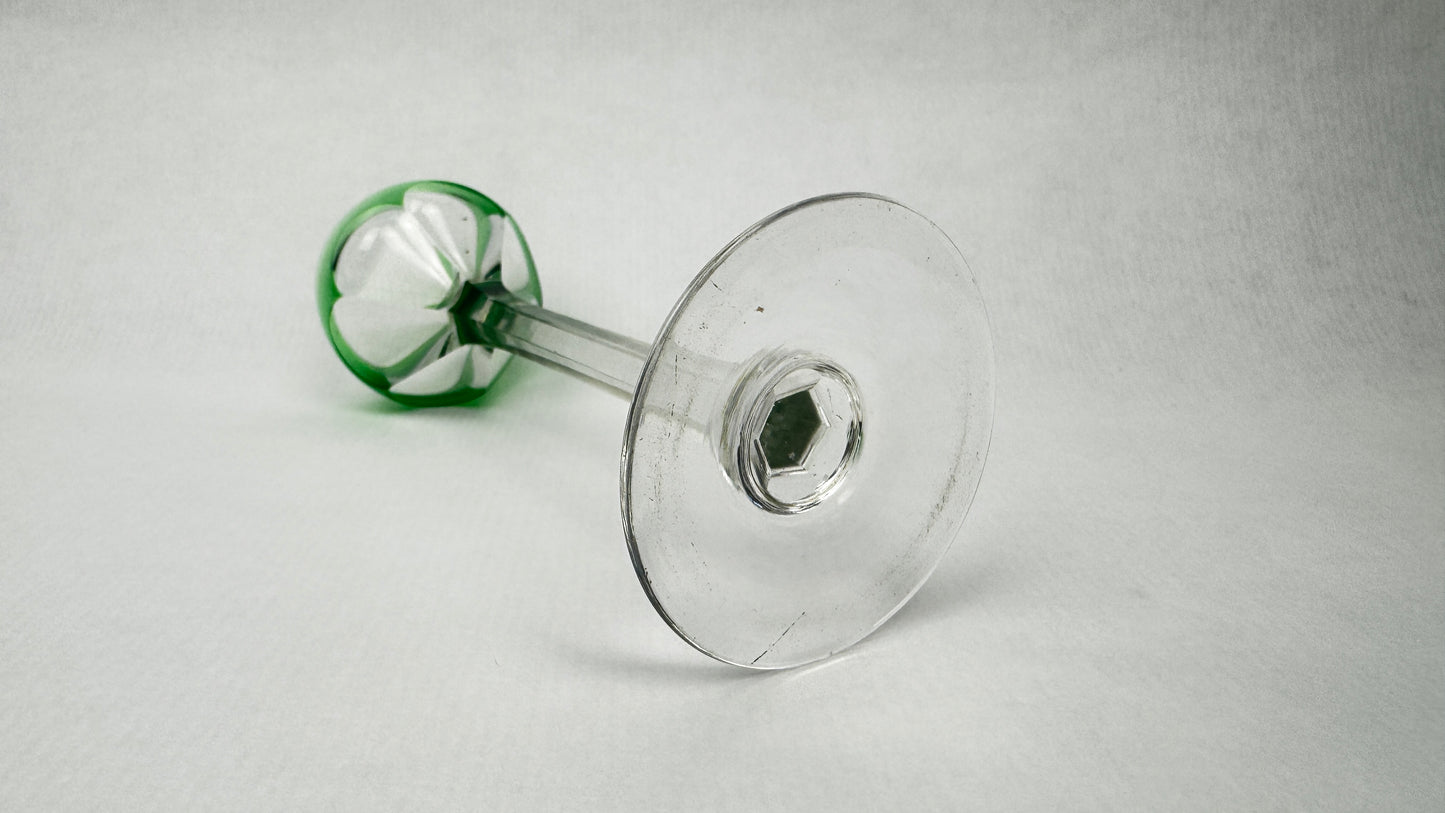 Lot de 6 verres à liqueur en cristal doublé coloré – Saint-Louis – Modèle Bristol – H. 13 cm