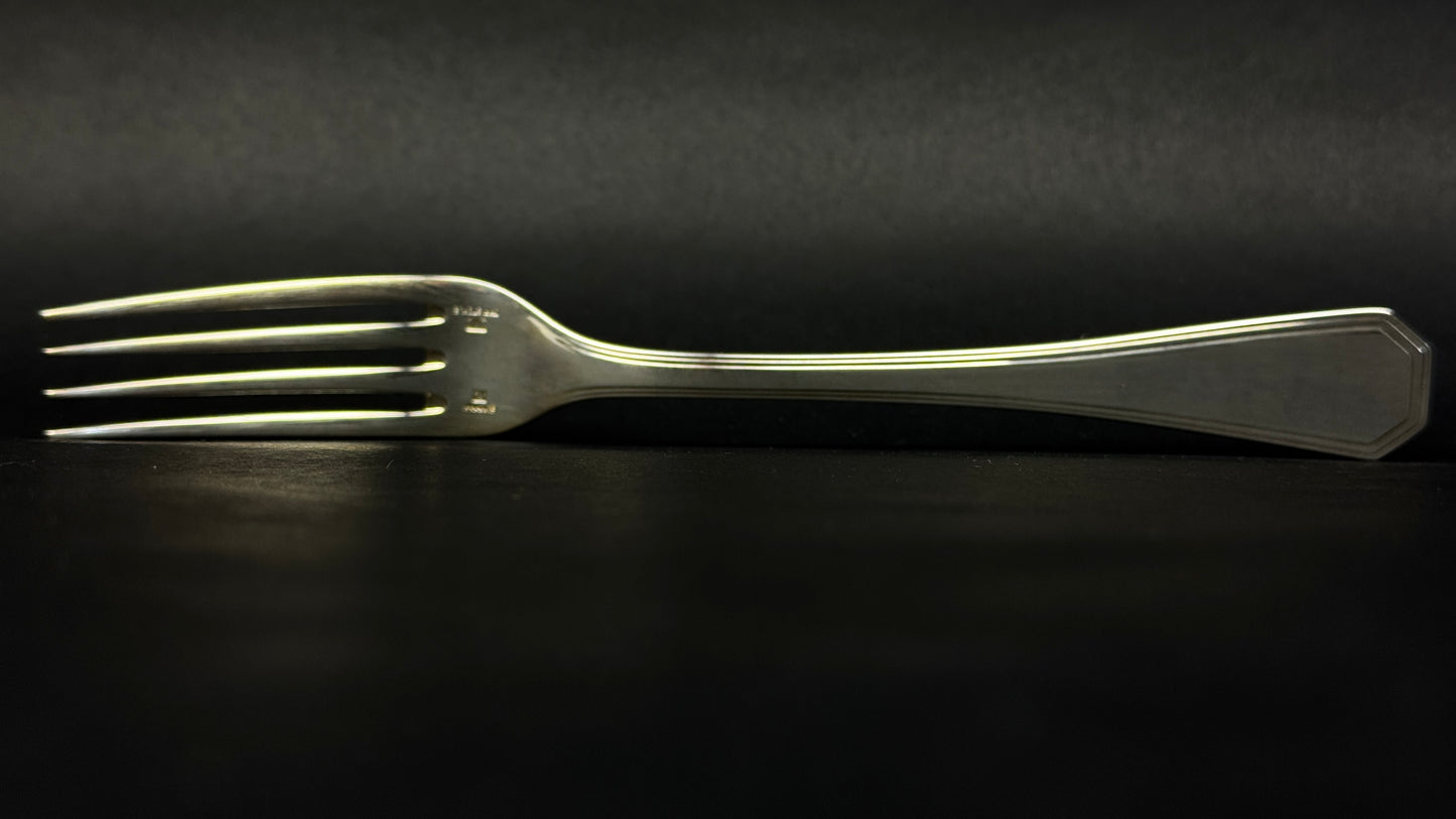 6 fourchettes de table Christofle America metal argente