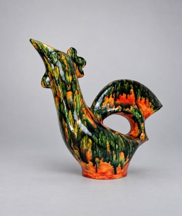 Agnès Bonnet, céramique Escalas, pichet zoomorphe, coq circa 1960