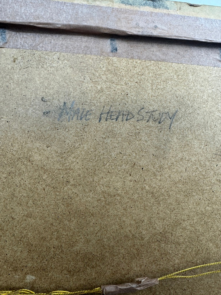 Huile sur carton – Étude stylisée Art Déco d’après l’Adam de la Chapelle Sixtine – 60 x 80 cm