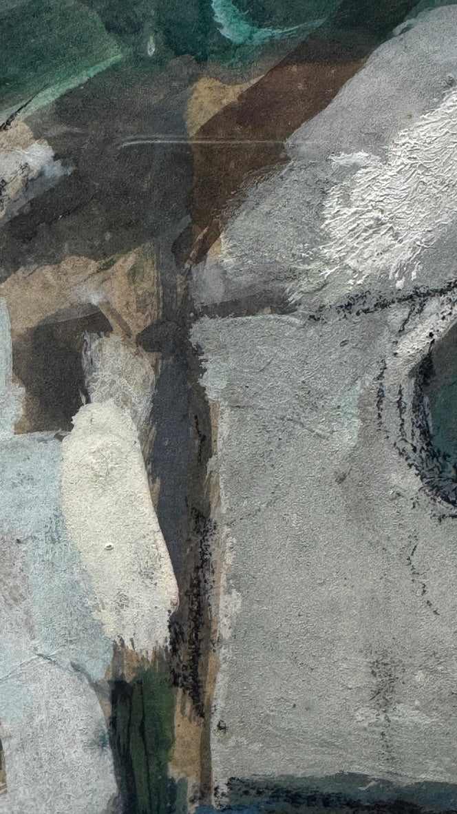 Edmond Niemczyk, composition sur papier 1970