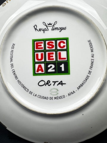 Assiette Royale Limoges Orta Escuela A21 édition Mexique