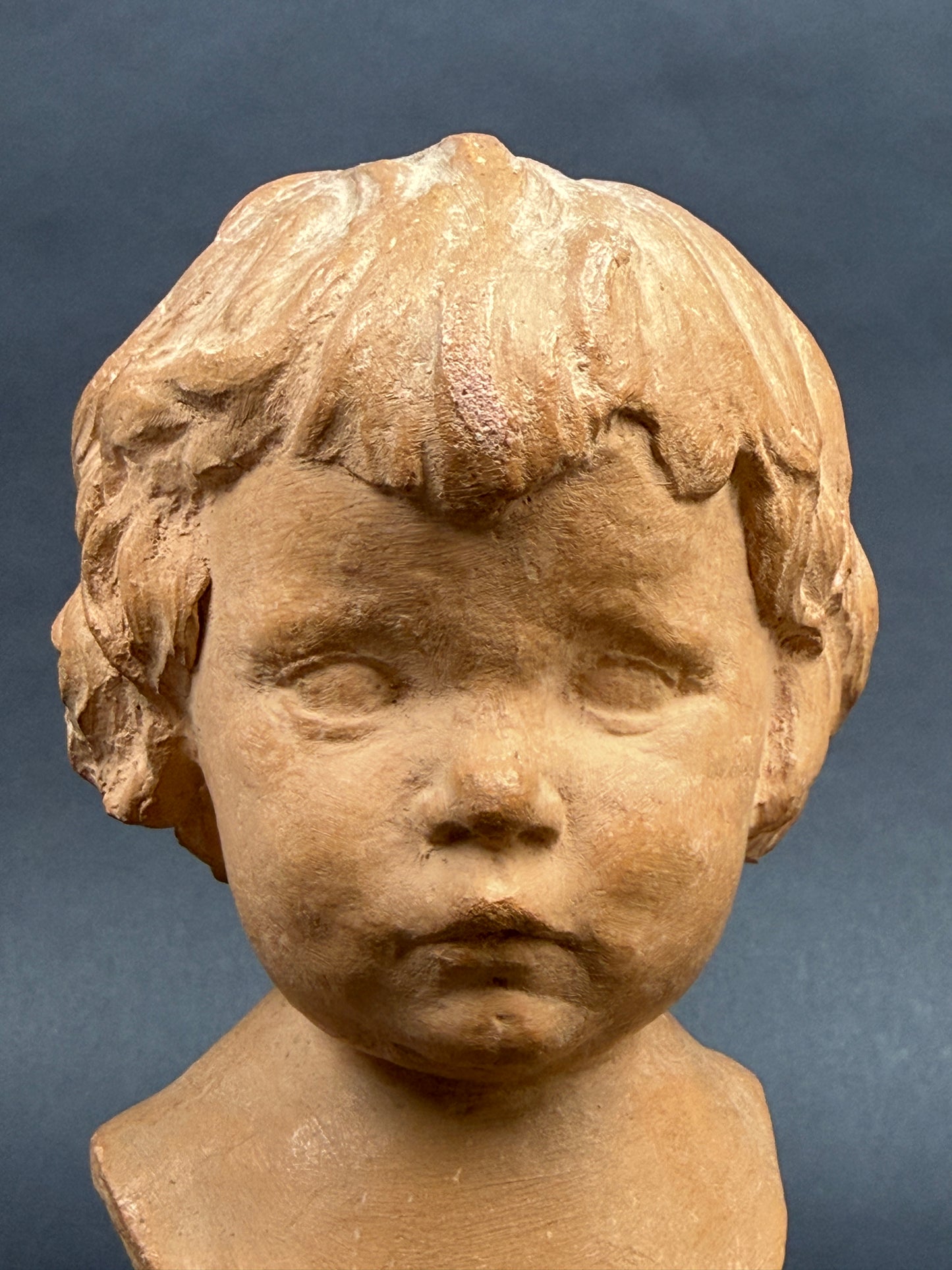 Buste enfant terre cuite Cocry Editions Martel XXe siecle