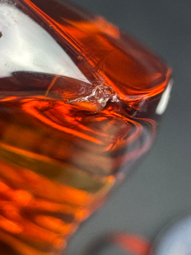 Totem « La Sirène » en cristal Saint-Louis signé Annie Faivre