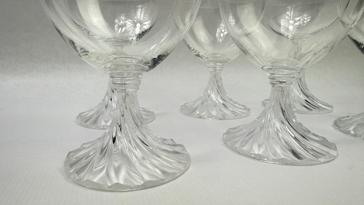 Lalique France – Rambouillet – 6 verres à vin blanc en cristal – 11 cm