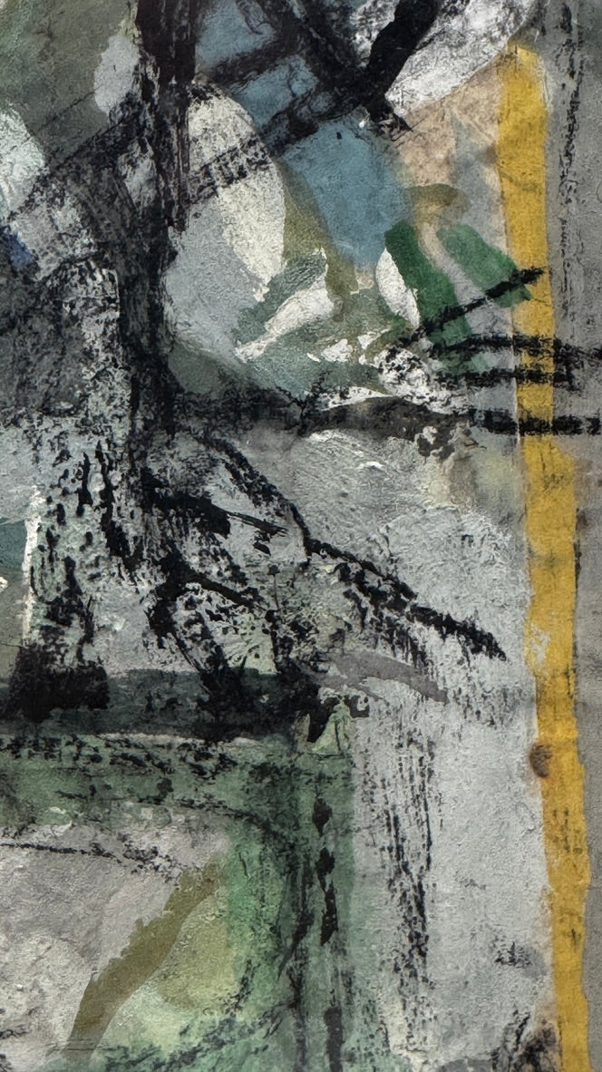 Edmond Niemczyk, composition sur papier 1970