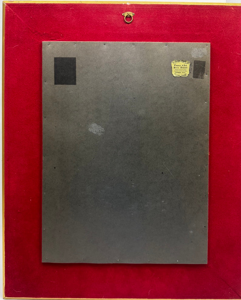 Émail de Limoges signé Bonnet – « Le Changeur » d’après Koninck – grand format 39x45 cm