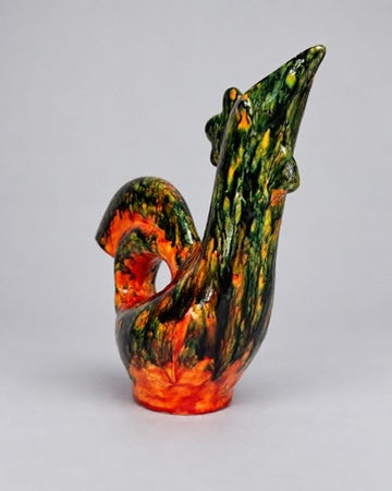 Agnès Bonnet, céramique Escalas, pichet zoomorphe, coq circa 1960