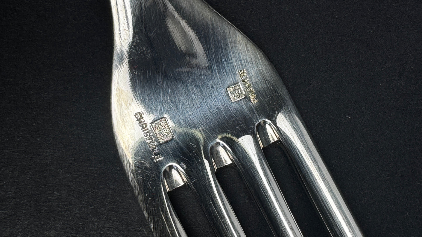 6 fourchettes de table Christofle America metal argente