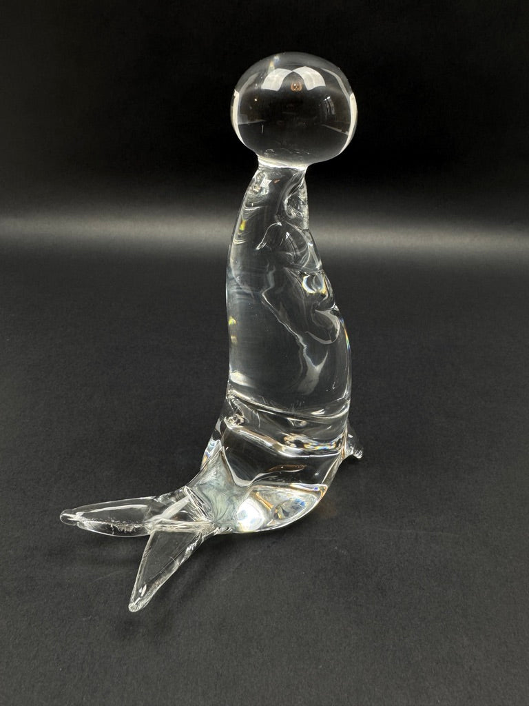 Otarie jouant avec un ballon Verre soufflé de Murano – vers 1970