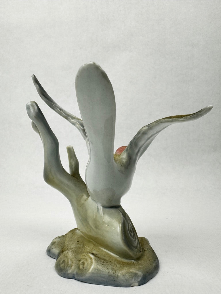 Oiseau en porcelaine Porcegama Cuart de Poblet (Valencia, Espagne) vers 1960