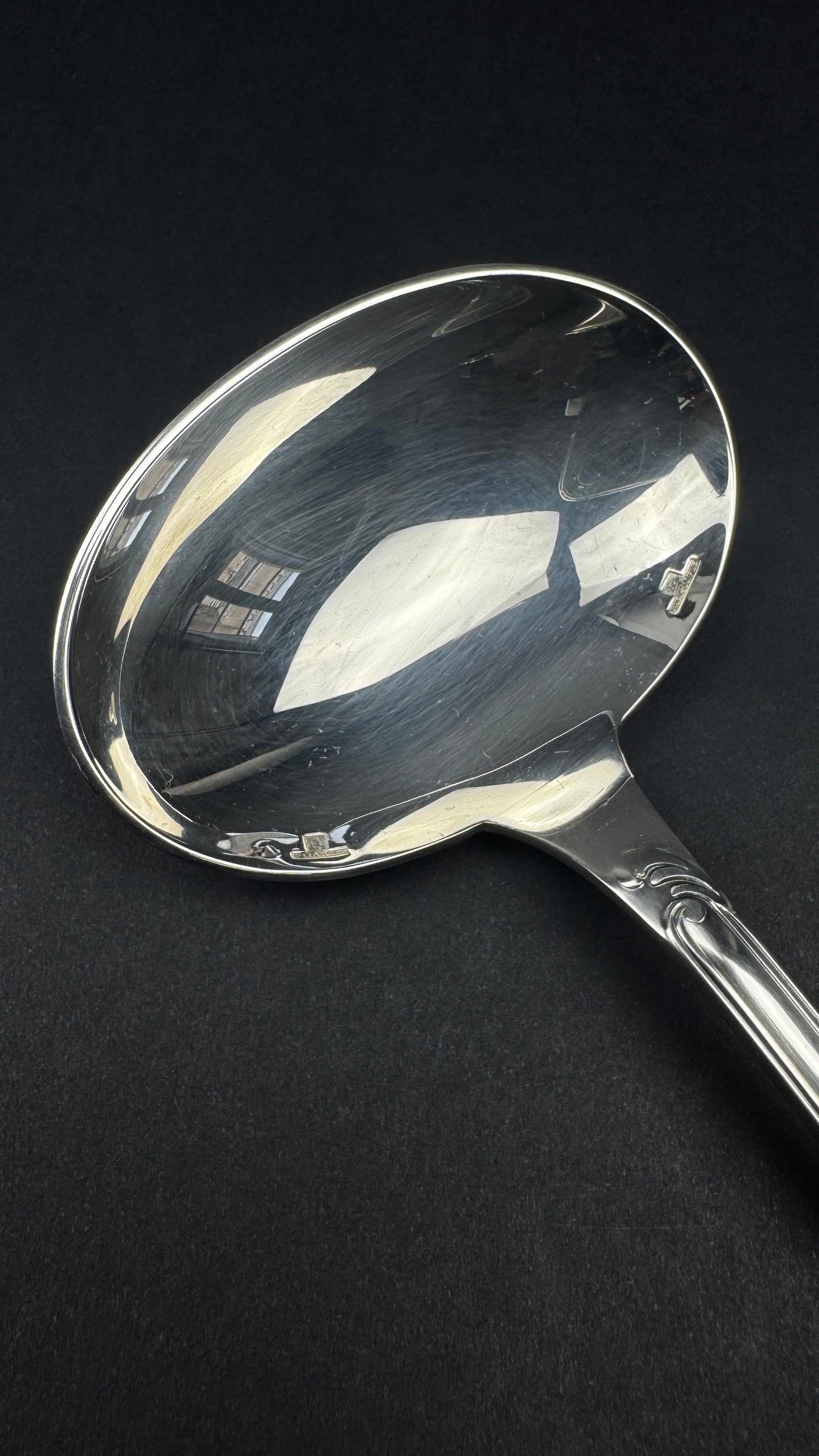 Cuillere a sauce Christofle Marly metal argente annees 80