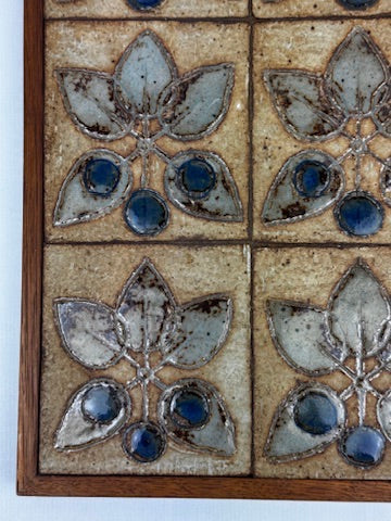 Panneau mural en céramique émaillée TF 61/66 Tanu n°50 années 60