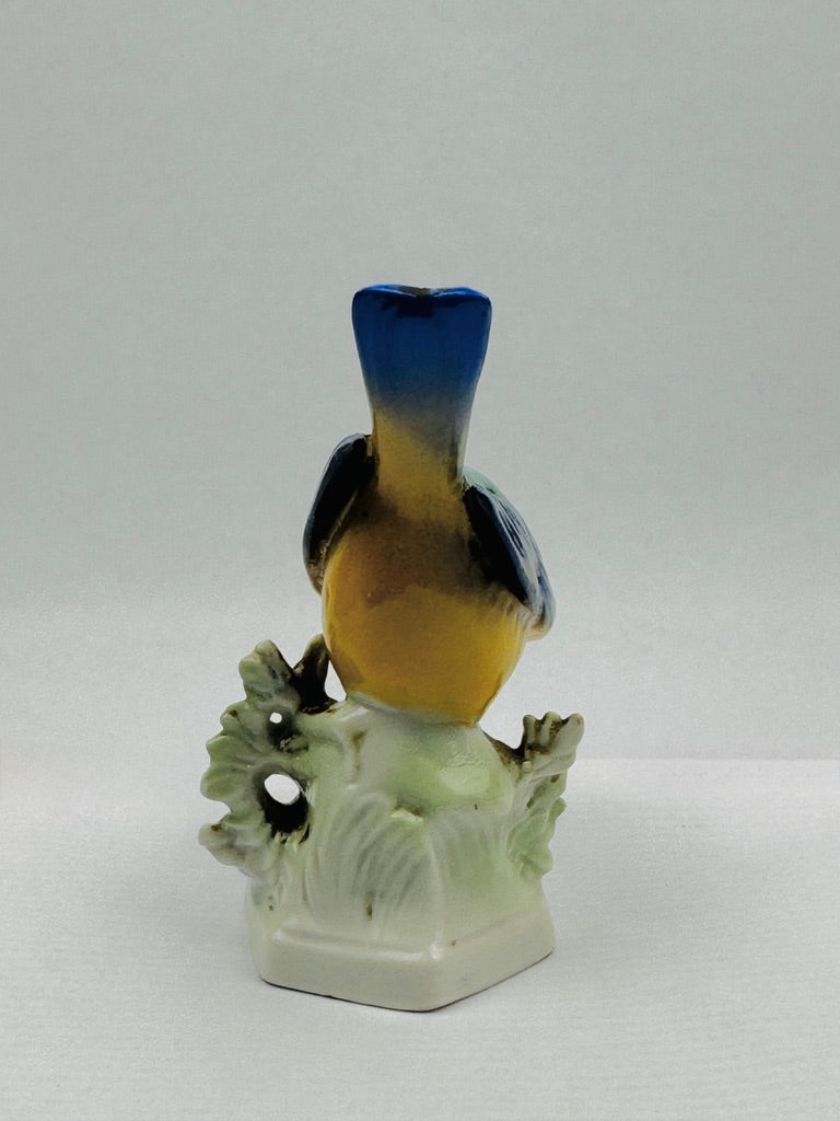 Mésange bleue en porcelaine – Wallendorf, Allemagne, vers 1950