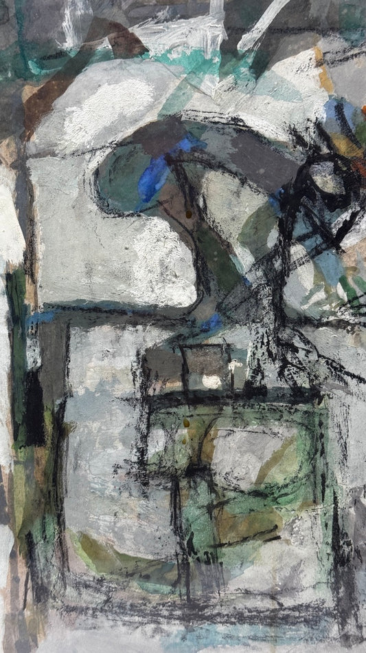 Edmond Niemczyk, composition sur papier 1970